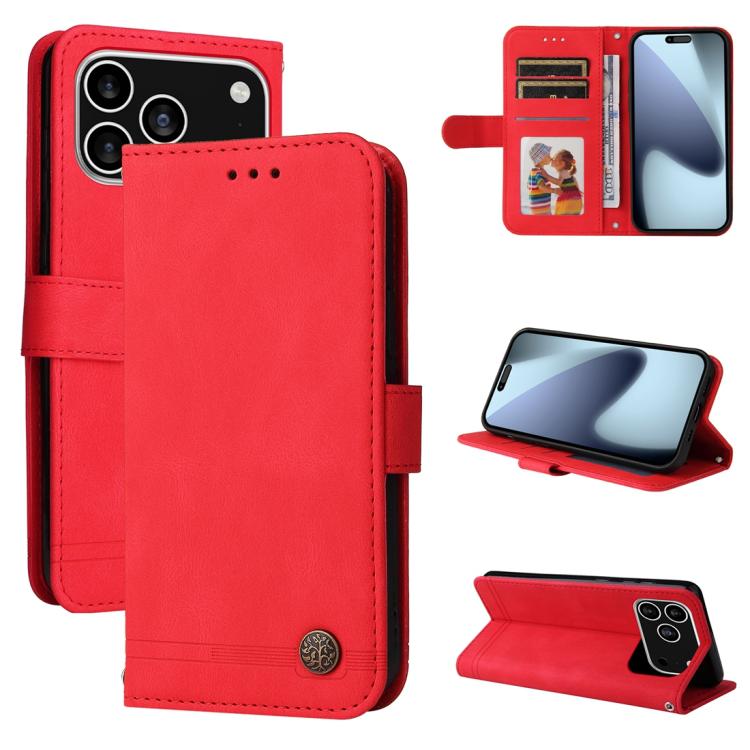 Skin Feel Life Tree Leather Phone Case, For iPhone 17e / 16e, For iPhone 17 Pro Max, For iPhone 17 Pro, For iPhone 17