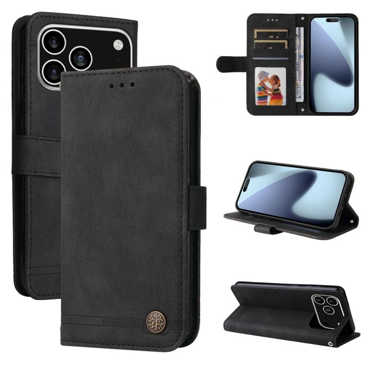 Skin Feel Life Tree Leather Phone Case, For iPhone 17e / 16e, For iPhone 17 Pro Max, For iPhone 17 Pro, For iPhone 17