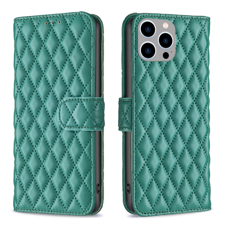 Diamond Lattice Wallet Flip Leather Phone Case, For iPhone 16, For iPhone 15 Pro Max, For iPhone 15 Pro, For iPhone 15 Plus