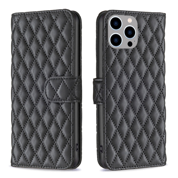 Diamond Lattice Wallet Flip Leather Phone Case, For iPhone 16, For iPhone 15 Pro Max, For iPhone 15 Pro, For iPhone 15 Plus