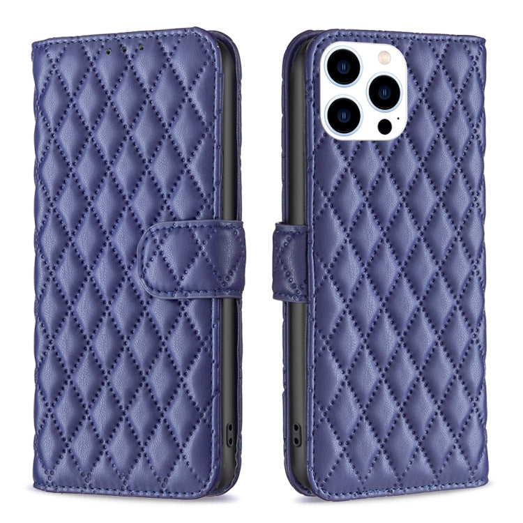 Diamond Lattice Wallet Flip Leather Phone Case, For iPhone Air, For iPhone 16 Pro Max, For iPhone 16 Pro, For iPhone 16 Plus