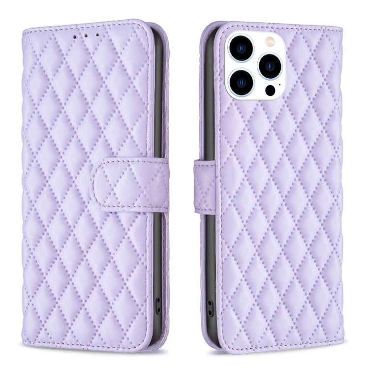Diamond Lattice Wallet Flip Leather Phone Case, For iPhone Air, For iPhone 16 Pro Max, For iPhone 16 Pro, For iPhone 16 Plus
