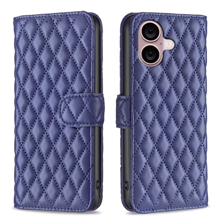 Diamond Lattice Wallet Flip Leather Phone Case, For iPhone 16, For iPhone 15 Pro Max, For iPhone 15 Pro, For iPhone 15 Plus