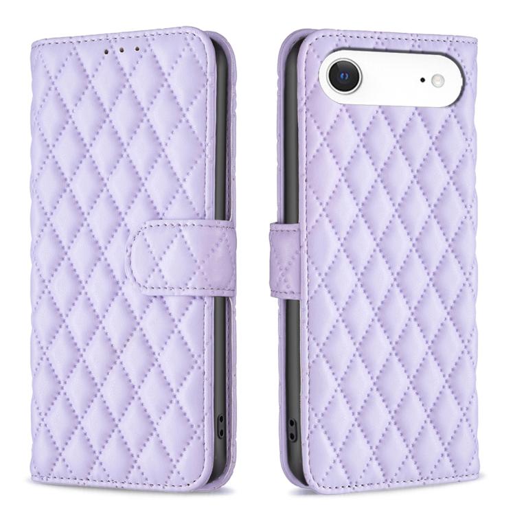 Diamond Lattice Wallet Flip Leather Phone Case, For iPhone Air, For iPhone 16 Pro Max, For iPhone 16 Pro, For iPhone 16 Plus