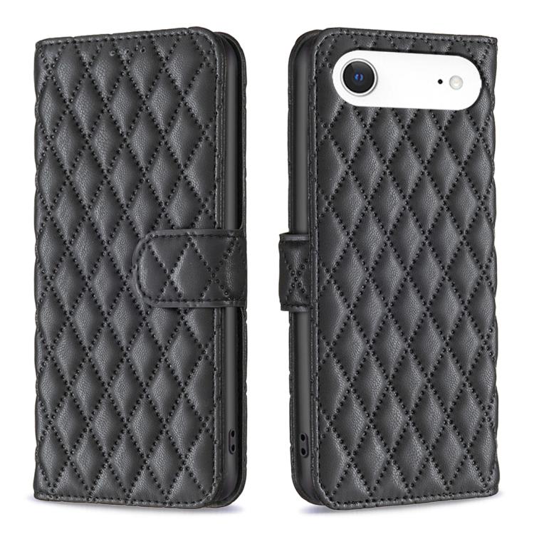 Diamond Lattice Wallet Flip Leather Phone Case, For iPhone Air, For iPhone 16 Pro Max, For iPhone 16 Pro, For iPhone 16 Plus