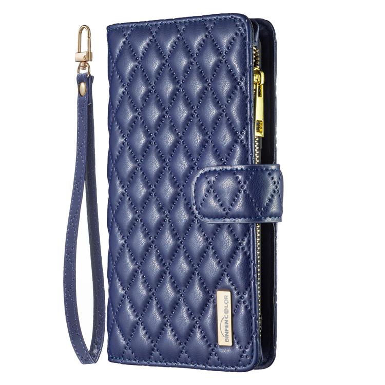 Diamond Lattice Zipper Wallet Leather Flip Phone Case, For iPhone 17 Pro Max, For iPhone 17 Pro, For iPhone 17, For iPhone Air