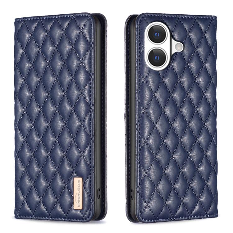 Diamond Lattice Magnetic Leather Flip Phone Case, For iPhone 18 Pro/17 Pro, For iPhone 18 Pro Max/17 Pro Max, For iPhone 17, For iPhone 17 Air