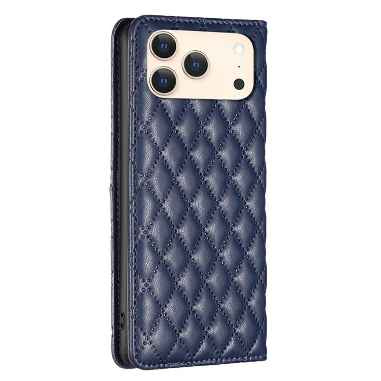 Diamond Lattice Magnetic Leather Flip Phone Case, For iPhone 18 Pro/17 Pro, For iPhone 18 Pro Max/17 Pro Max, For iPhone 17, For iPhone 17 Air