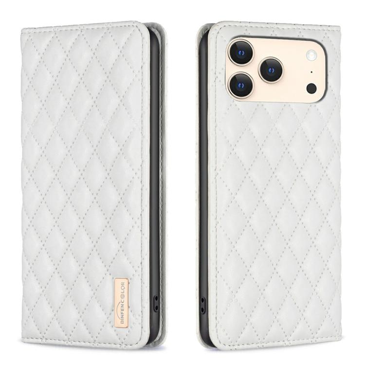 Diamond Lattice Magnetic Leather Flip Phone Case, For iPhone 18 Pro/17 Pro, For iPhone 18 Pro Max/17 Pro Max, For iPhone 17, For iPhone 17 Air