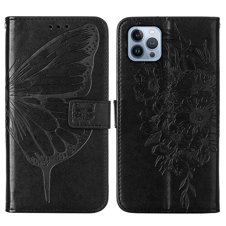 Embossed Butterfly Leather Phone Case, For iPhone 15 Pro Max, For iPhone 15 Pro, For iPhone 15 Plus