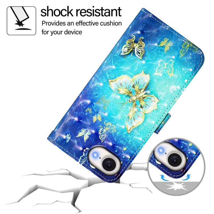 3D Painting Horizontal Flip Leather Phone Case, For iPhone 17e / 16e, For iPhone 17 Pro Max, For iPhone 17 Pro