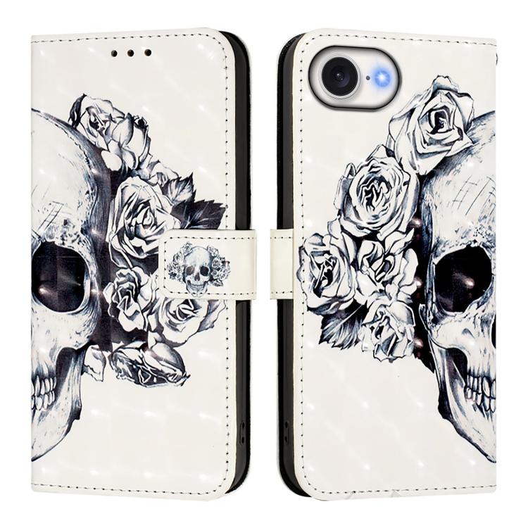 3D Painting Horizontal Flip Leather Phone Case, For iPhone 17e / 16e, For iPhone 17 Pro Max, For iPhone 17 Pro