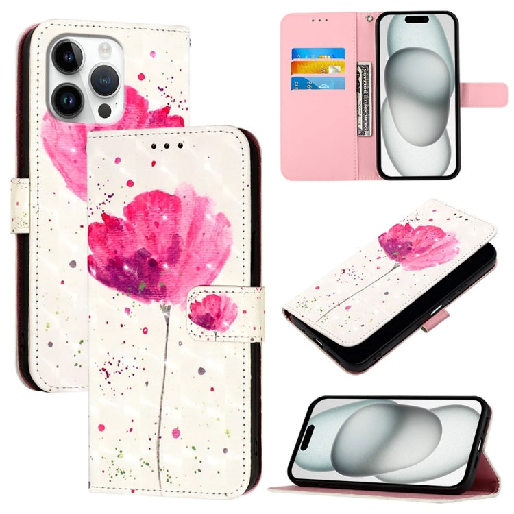 3D Painting Horizontal Flip Leather Phone Case, For iPhone 17, For iPhone Air, For iPhone 16 Pro Max