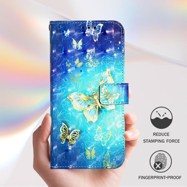 3D Painting Horizontal Flip Leather Phone Case, For iPhone 17, For iPhone Air, For iPhone 16 Pro Max
