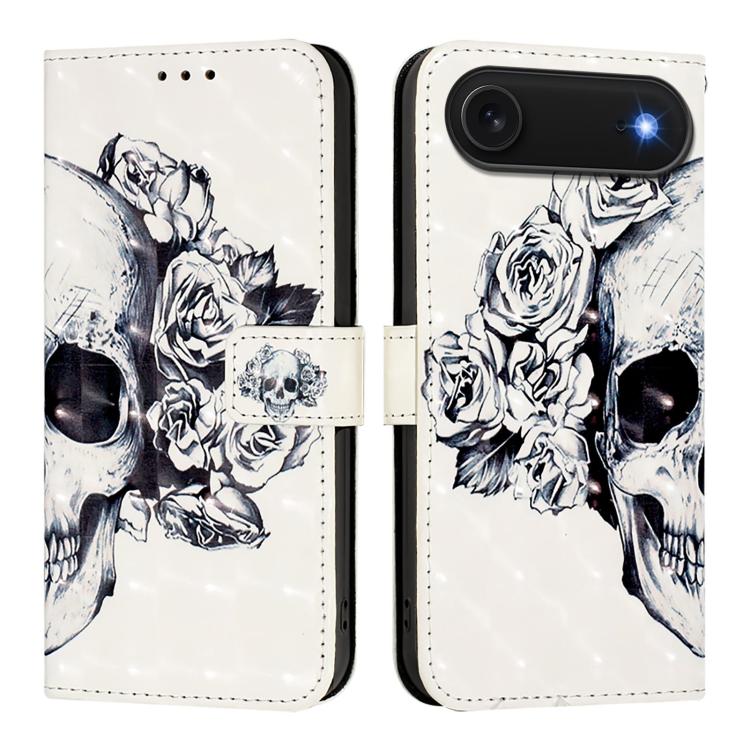 3D Painting Horizontal Flip Leather Phone Case, For iPhone 17, For iPhone Air, For iPhone 16 Pro Max