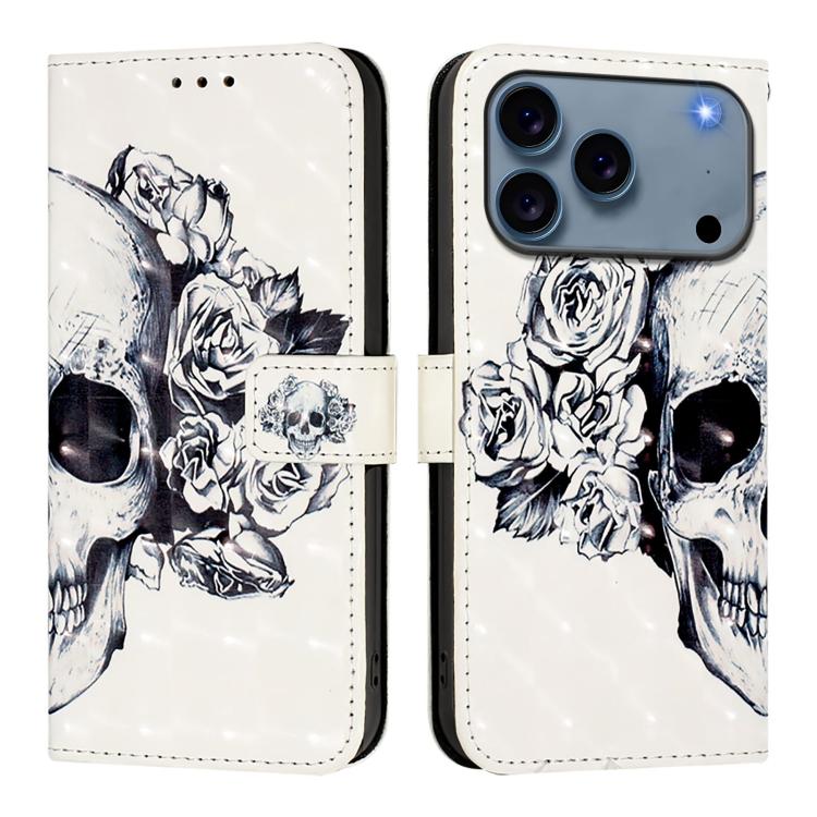 3D Painting Horizontal Flip Leather Phone Case, For iPhone 17e / 16e, For iPhone 17 Pro Max, For iPhone 17 Pro