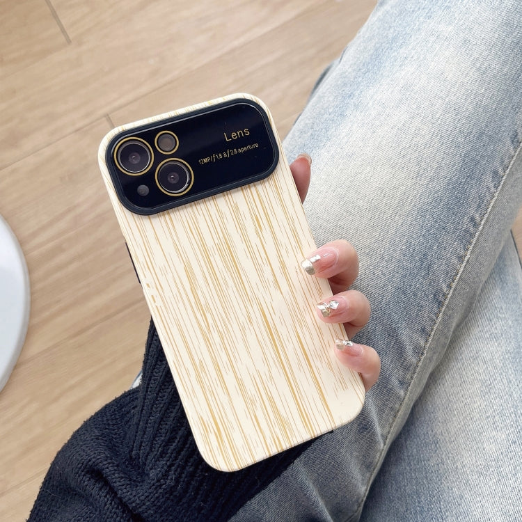 Wood Grain TPU Phone Case with Lens Film, For iPhone 14 Plus, For iPhone 14, For iPhone 14 Pro, For iPhone 14 Pro Max, For iPhone SE 2022 / 2020 / 8 / 7