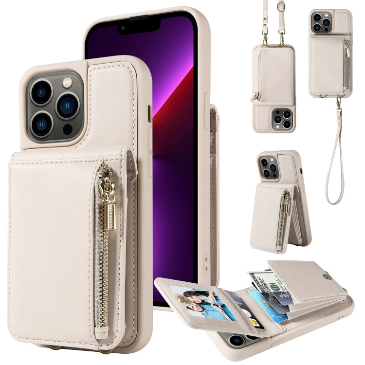 Crossbody Lanyard Zipper Wallet Leather Phone Case, For iPhone SE 2022/ 7 / 8, For iPhone 13 Pro Max, For iPhone 13 Pro, For iPhone 13