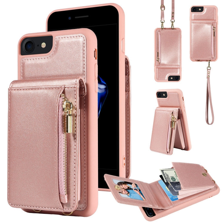 Crossbody Lanyard Zipper Wallet Leather Phone Case, For iPhone SE 2022/ 7 / 8, For iPhone 13 Pro Max, For iPhone 13 Pro, For iPhone 13