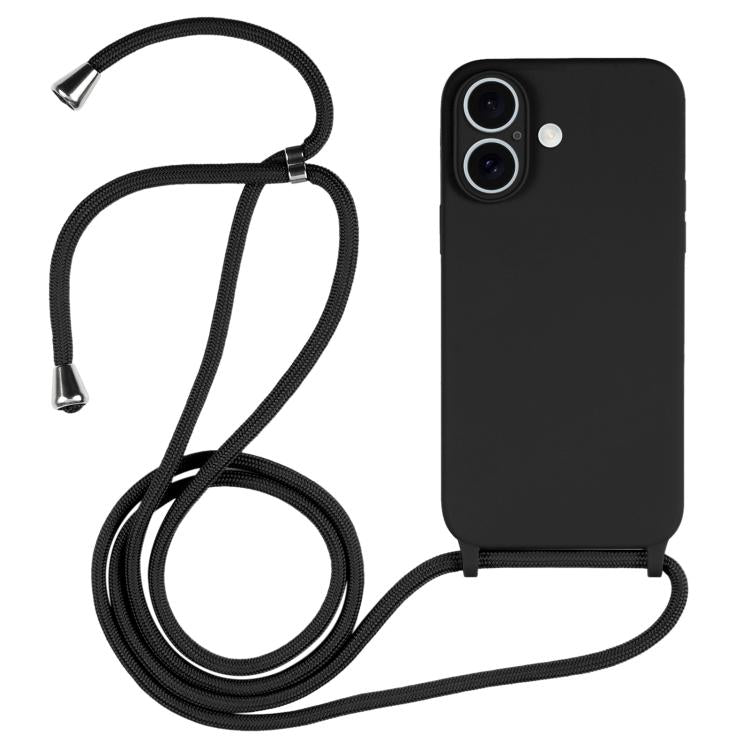 Crossbody Lanyard Liquid Silicone Case, For iPhone 17, For iPhone Air