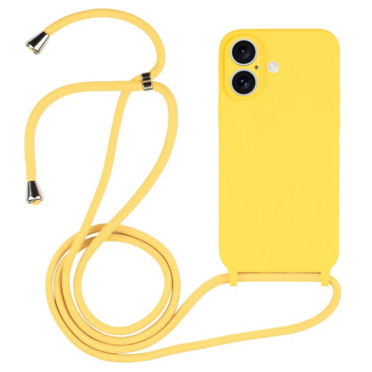 Crossbody Lanyard Liquid Silicone Case, For iPhone 17, For iPhone Air
