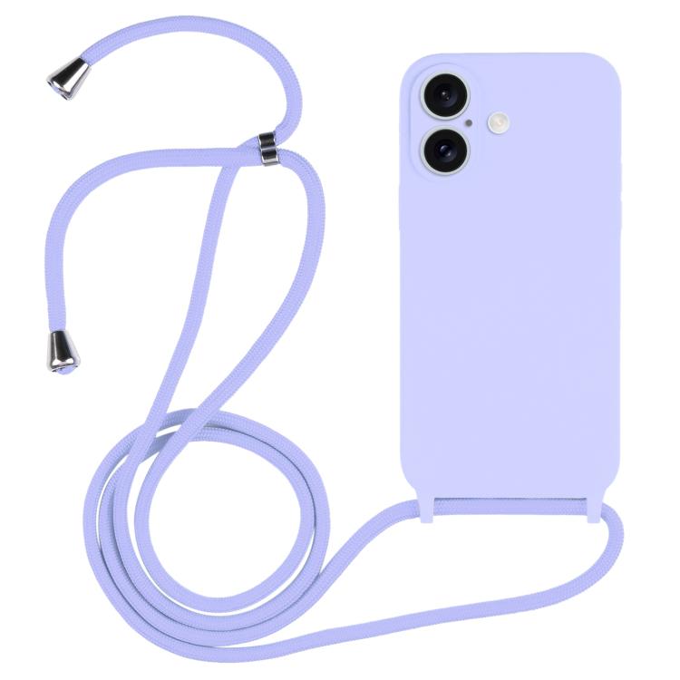 Crossbody Lanyard Liquid Silicone Case, For iPhone 17, For iPhone Air