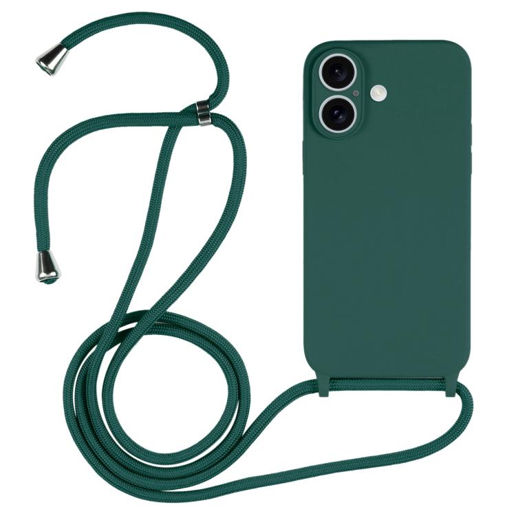 Crossbody Lanyard Liquid Silicone Case, For iPhone 17, For iPhone Air