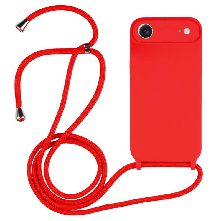 Crossbody Lanyard Liquid Silicone Case, For iPhone 17, For iPhone Air