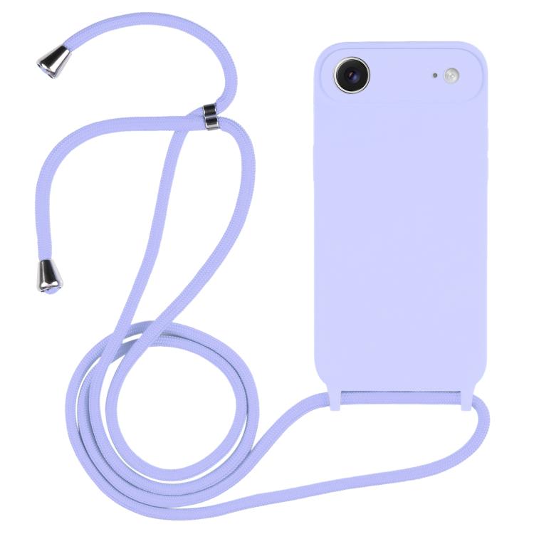 Crossbody Lanyard Liquid Silicone Case, For iPhone 17, For iPhone Air