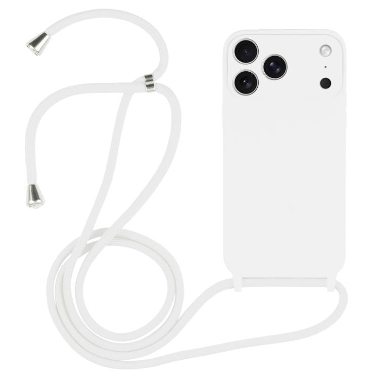Crossbody Lanyard Liquid Silicone Case, For iPhone 17 Pro Max, For iPhone 17 Pro