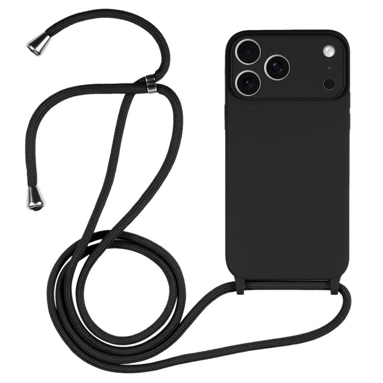 Crossbody Lanyard Liquid Silicone Case, For iPhone 17 Pro Max, For iPhone 17 Pro