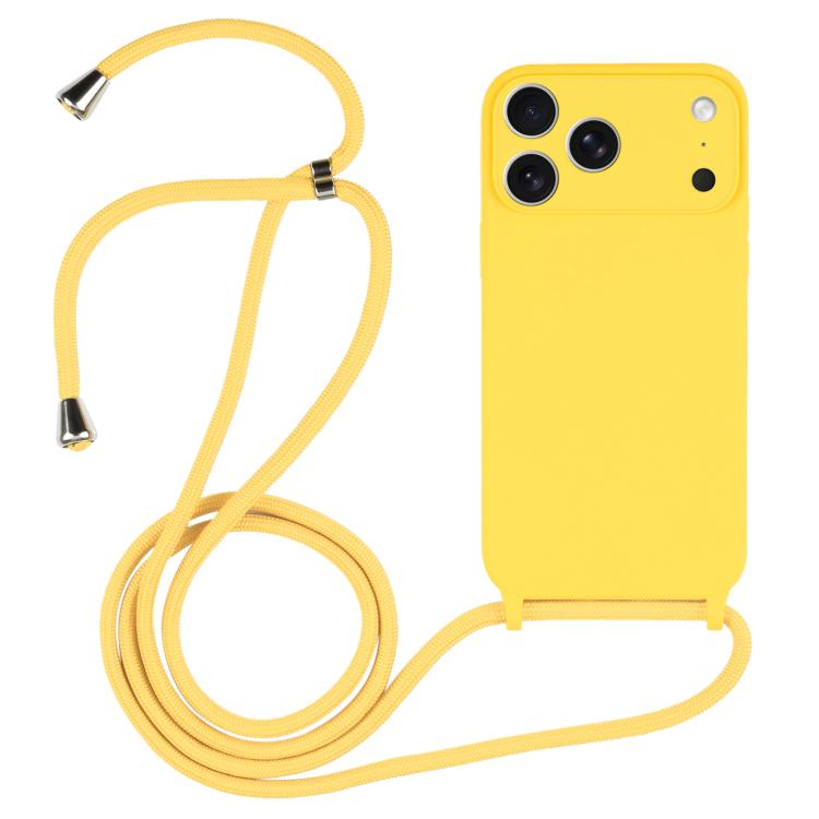 Crossbody Lanyard Liquid Silicone Case, For iPhone 17 Pro Max, For iPhone 17 Pro