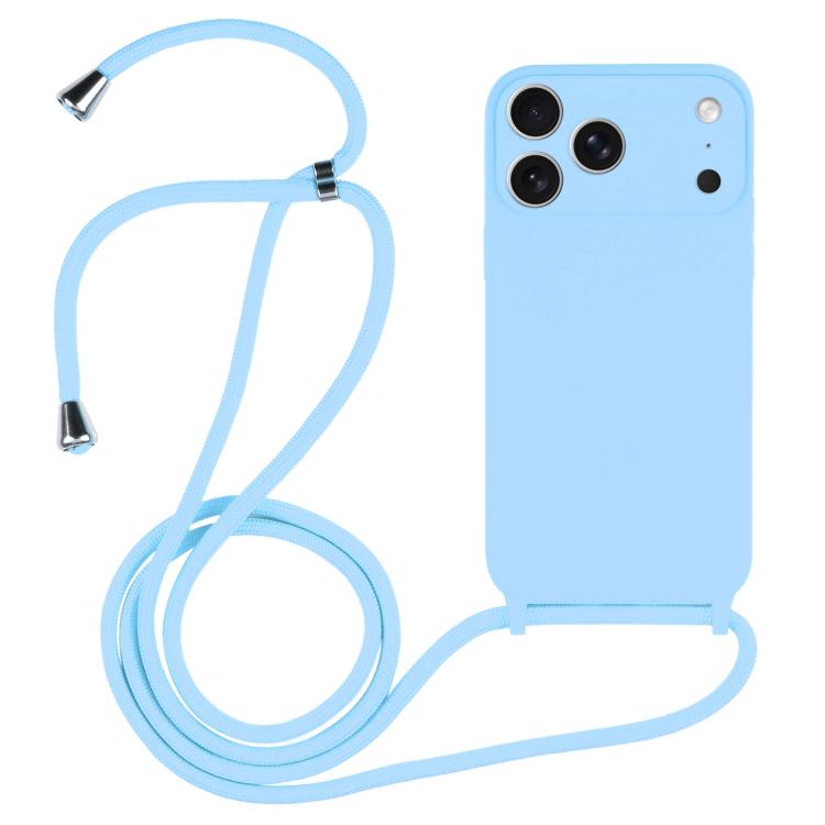 Crossbody Lanyard Liquid Silicone Case, For iPhone 17 Pro Max, For iPhone 17 Pro