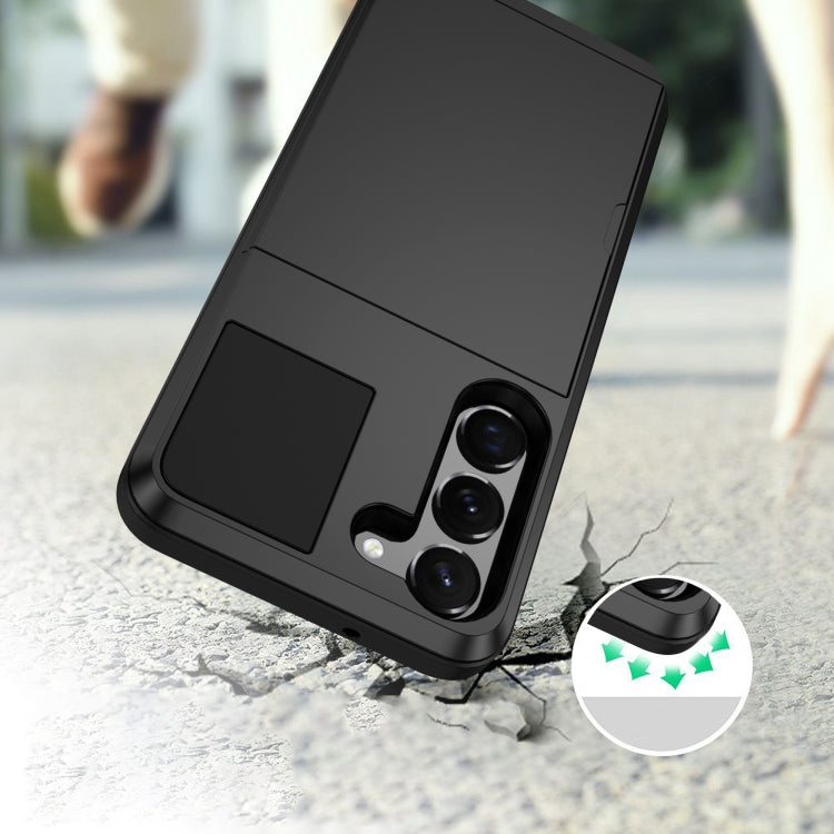 Multifunction Armor Slide Card Slot Phone Case, For Samsung Galaxy S21 5G
