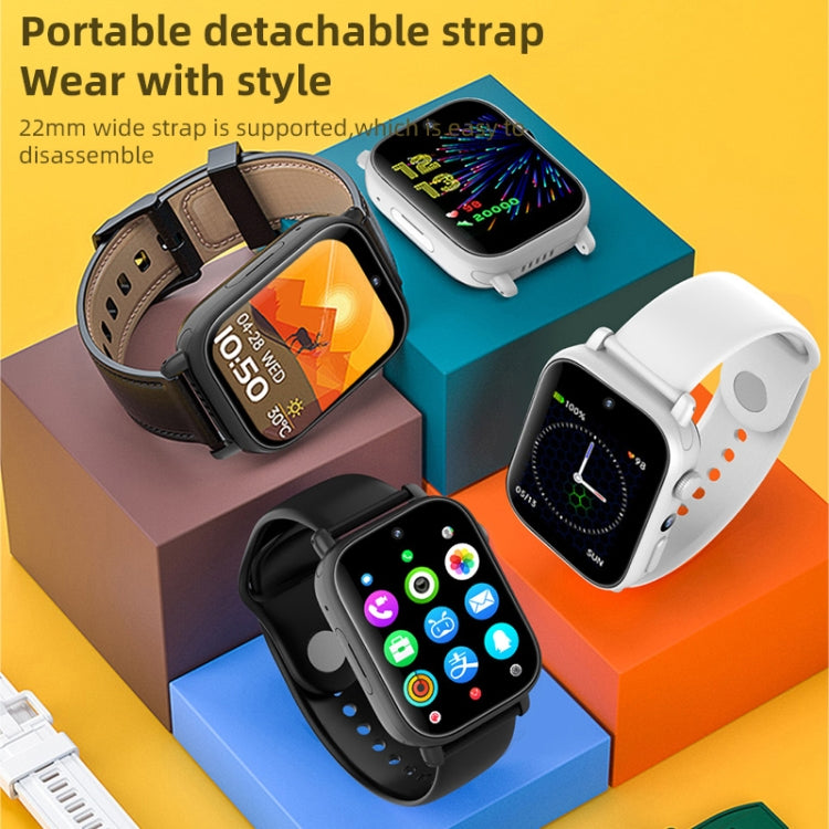 UNIWA X1S 1.9 inch IP67 Waterproof 4G Android 8.1 Dual Cameras Smart Watch Support Temperature Measurement, 2G+16G, 1G+8G