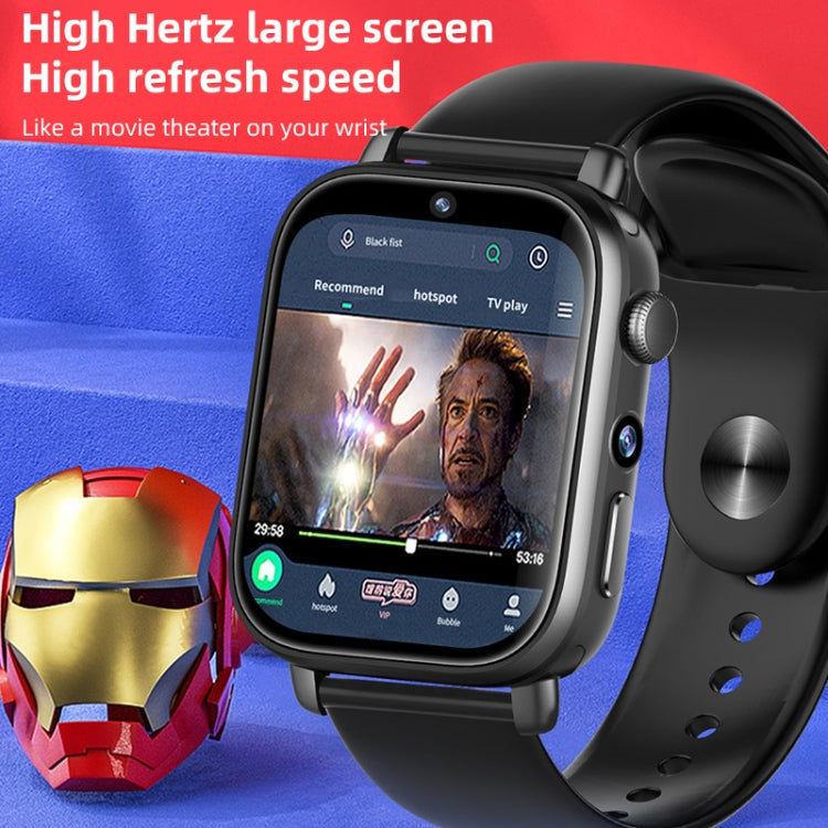 UNIWA X1S 1.9 inch IP67 Waterproof 4G Android 8.1 Dual Cameras Smart Watch Support Temperature Measurement, 2G+16G, 1G+8G
