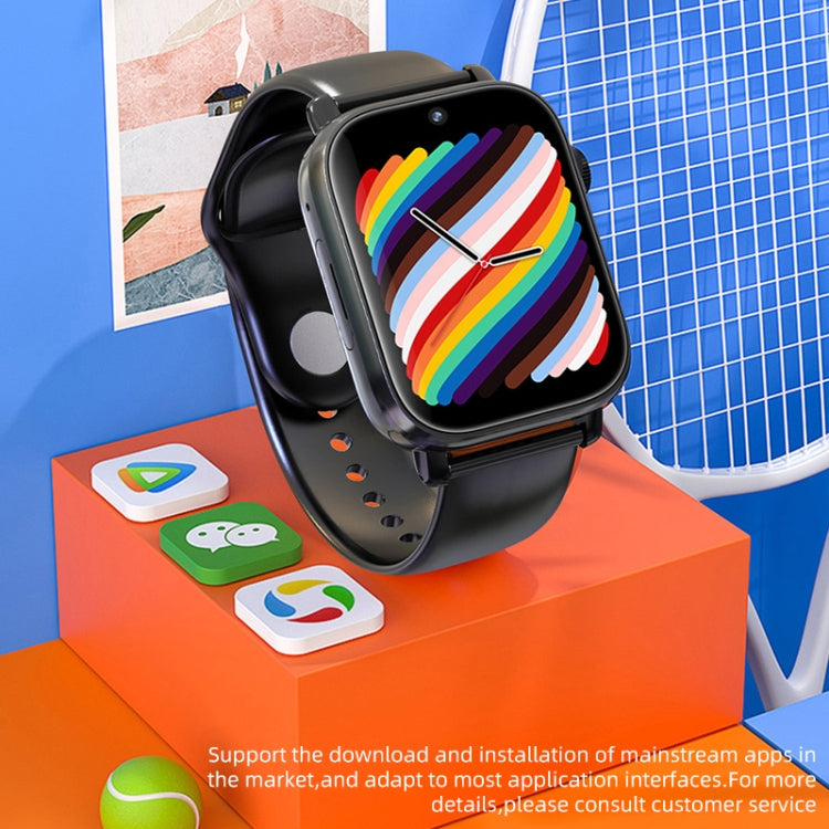 UNIWA X1S 1.9 inch IP67 Waterproof 4G Android 8.1 Dual Cameras Smart Watch Support Temperature Measurement, 2G+16G, 1G+8G