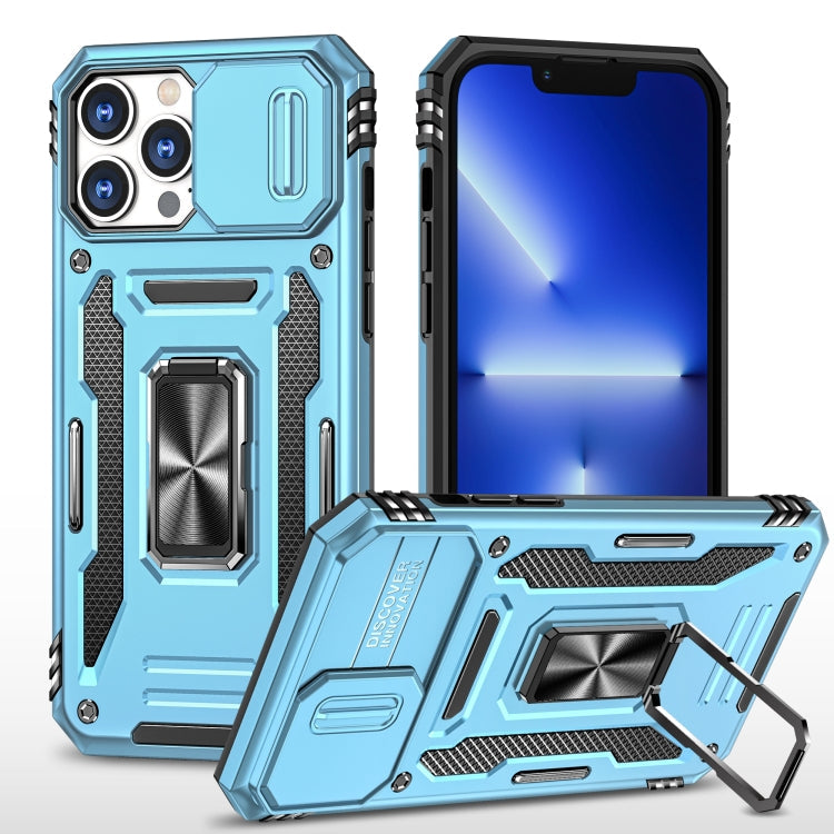 Armor PC + TPU Camera Shield Phone Case, For iPhone 15 Pro Max, For iPhone 15 Pro, For iPhone 15 Plus