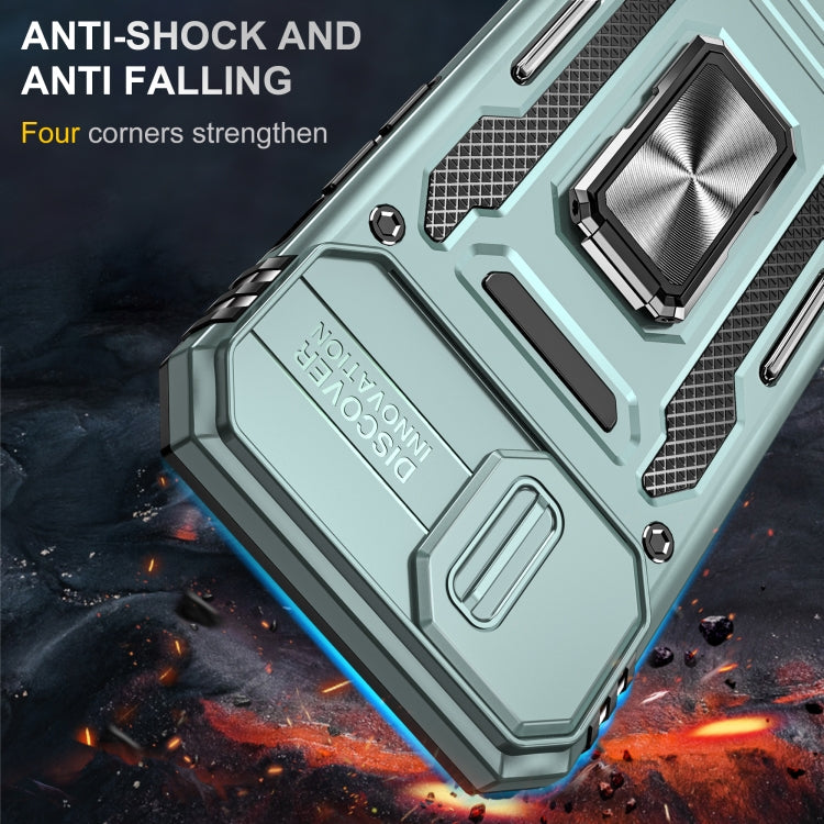 Armor PC + TPU Camera Shield Phone Case, For iPhone 15