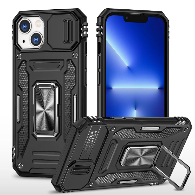 Armor PC + TPU Camera Shield Phone Case, For iPhone 15