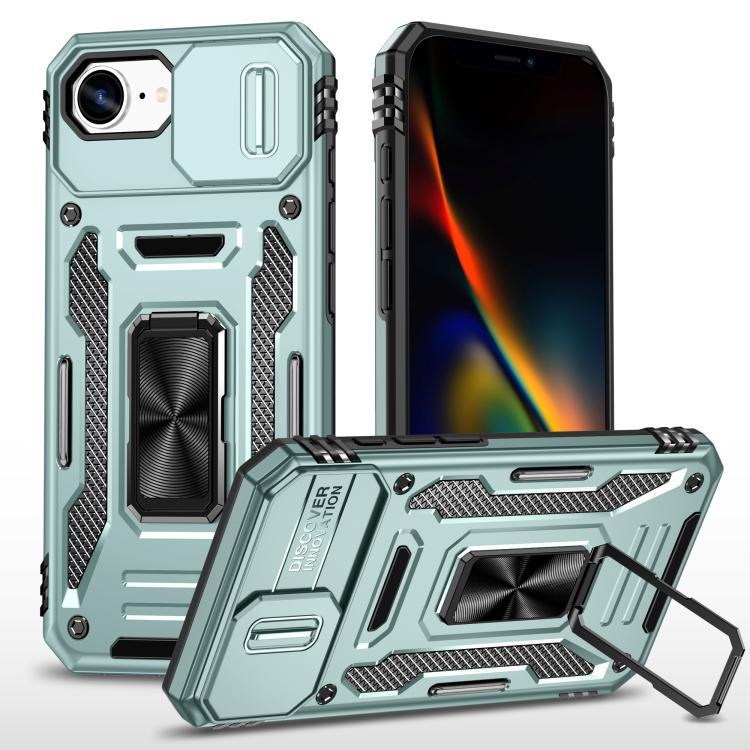 Armor PC + TPU Camera Shield Phone Case, For iPhone 18 Pro / 17 Pro, For iPhone 18 Pro Max / 17 Pro Max, For iPhone 17e / 16e