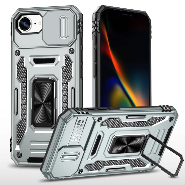 Armor PC + TPU Camera Shield Phone Case, For iPhone 18 Pro / 17 Pro, For iPhone 18 Pro Max / 17 Pro Max, For iPhone 17e / 16e