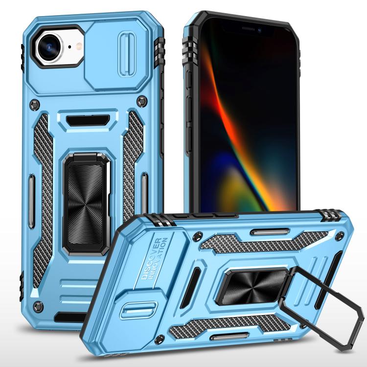 Armor PC + TPU Camera Shield Phone Case, For iPhone 18 Pro / 17 Pro, For iPhone 18 Pro Max / 17 Pro Max, For iPhone 17e / 16e
