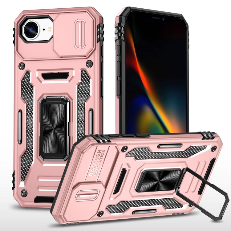 Armor PC + TPU Camera Shield Phone Case, For iPhone 18 Pro / 17 Pro, For iPhone 18 Pro Max / 17 Pro Max, For iPhone 17e / 16e