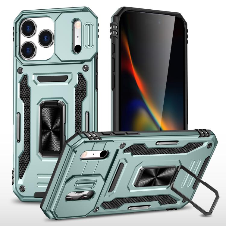 Armor PC + TPU Camera Shield Phone Case, For iPhone 18 Pro / 17 Pro, For iPhone 18 Pro Max / 17 Pro Max, For iPhone 17e / 16e