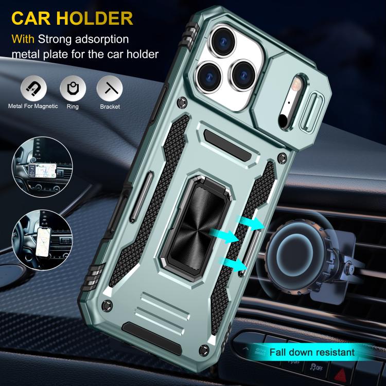 Armor PC + TPU Camera Shield Phone Case, For iPhone 18 Pro / 17 Pro, For iPhone 18 Pro Max / 17 Pro Max, For iPhone 17e / 16e