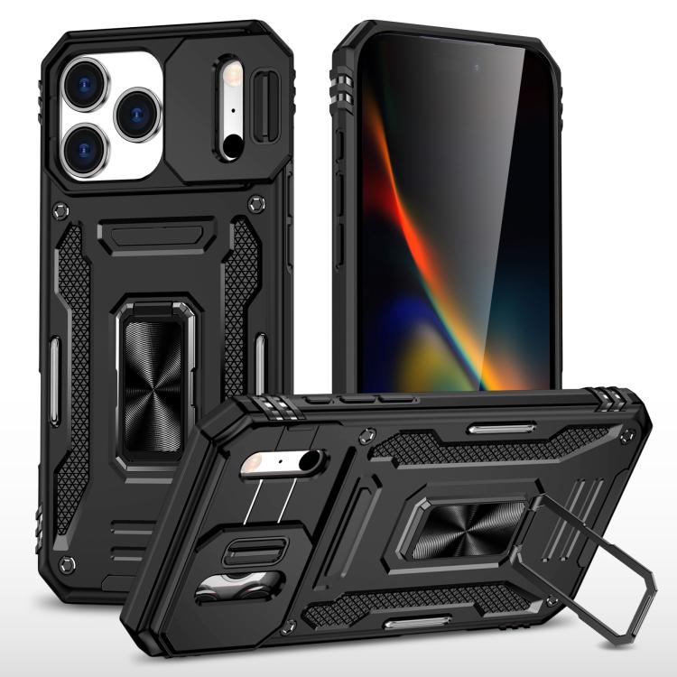 Armor PC + TPU Camera Shield Phone Case, For iPhone 18 Pro / 17 Pro, For iPhone 18 Pro Max / 17 Pro Max, For iPhone 17e / 16e