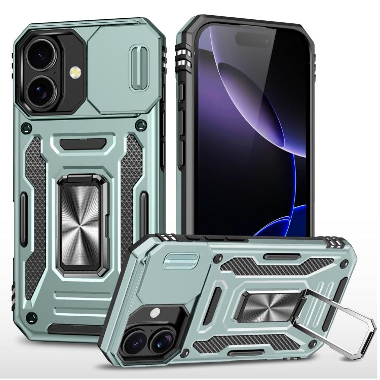 Armor PC + TPU Camera Shield Phone Case, For iPhone 17, For iPhone Air, For iPhone 16 Pro Max