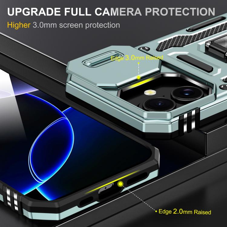 Armor PC + TPU Camera Shield Phone Case, For iPhone 17, For iPhone Air, For iPhone 16 Pro Max