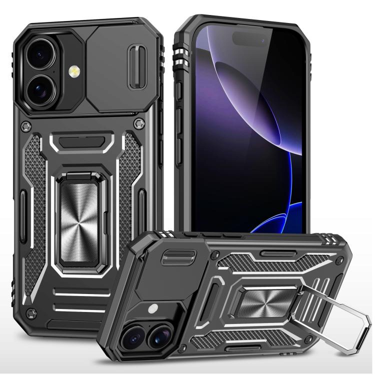 Armor PC + TPU Camera Shield Phone Case, For iPhone 17, For iPhone Air, For iPhone 16 Pro Max